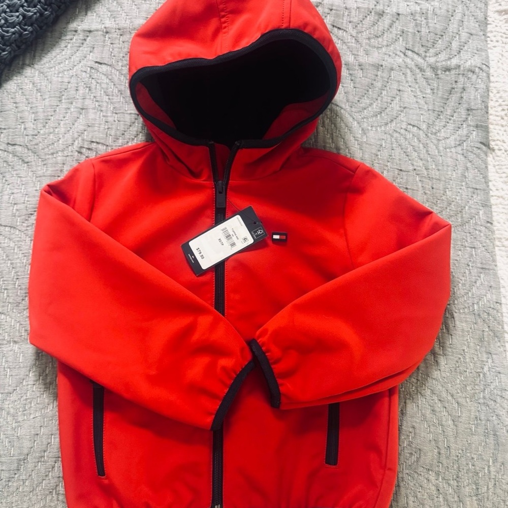 NWT- Tommy Hilfiger Kids Jacket Red/Navy XS